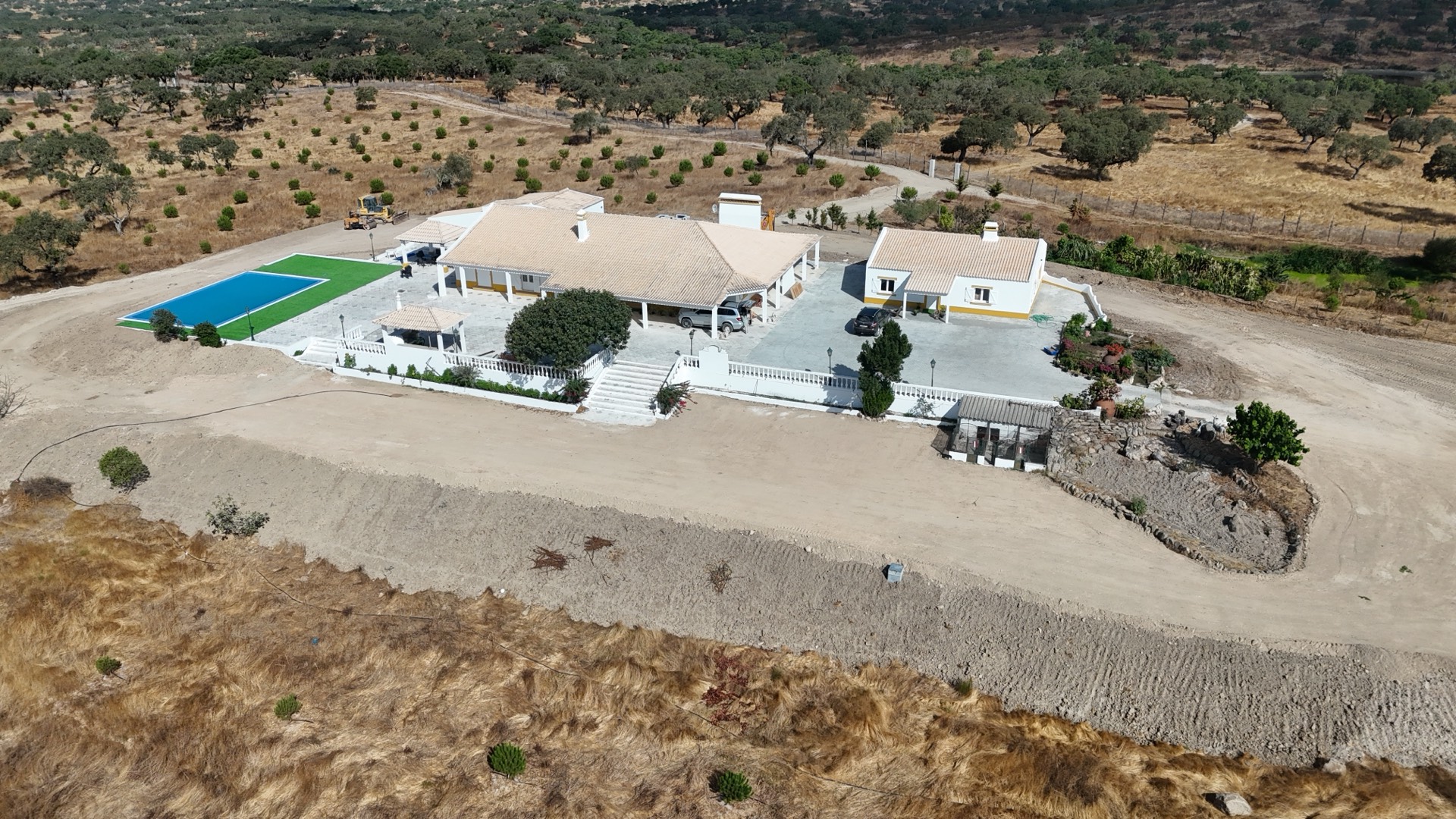 Aerial view of the estate