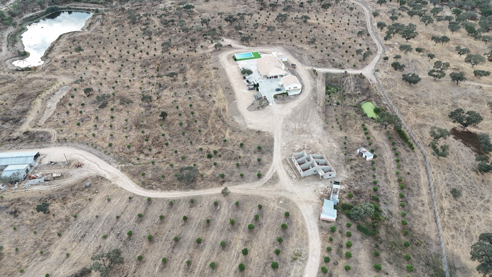 Aerial drone view