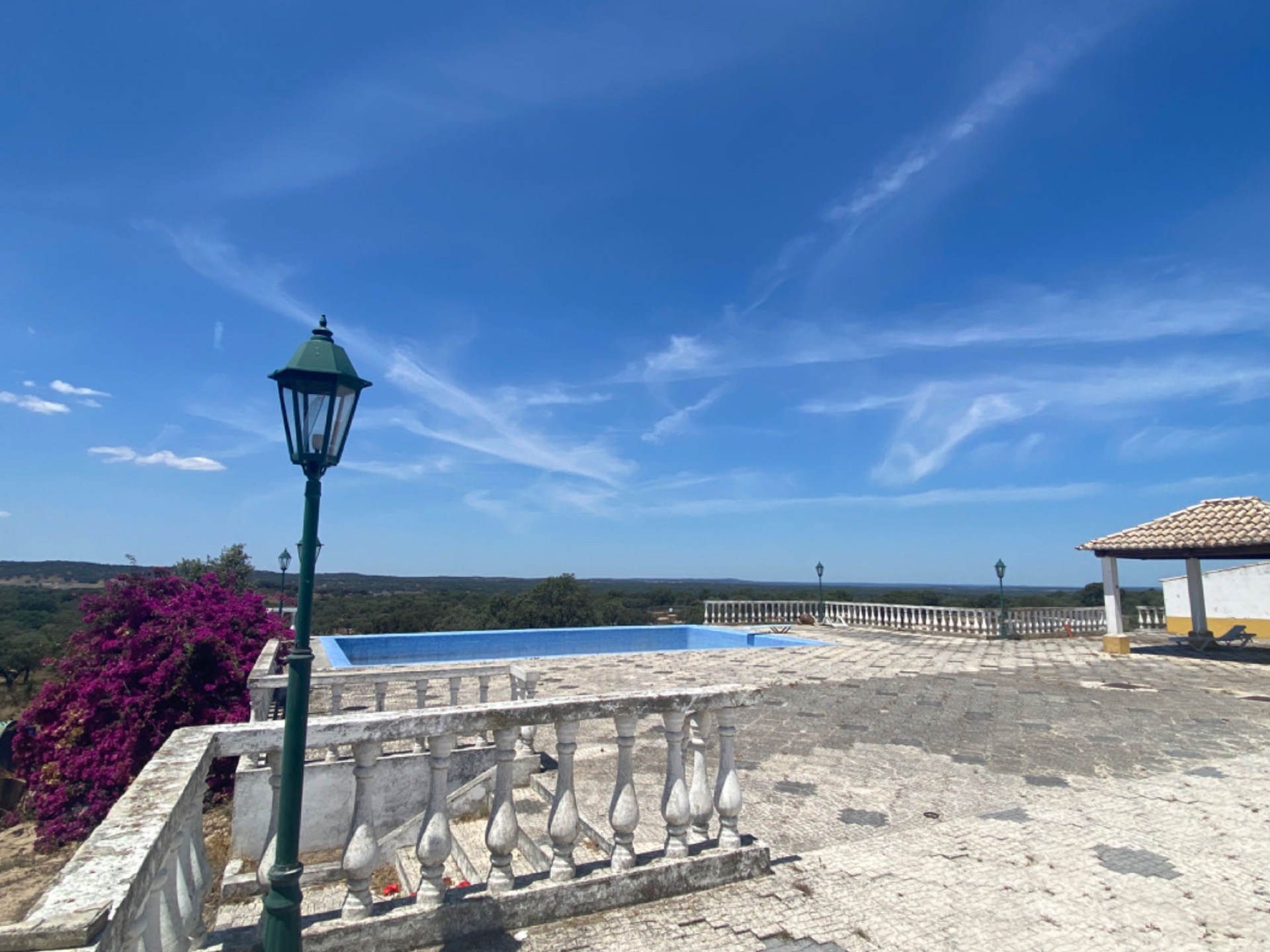 Pool terrace with panoramic views